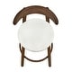 preview thumbnail 21 of 24, Christopher Knight Home - Ashley Contemporary Upholstered Round Cushion Bar Stools with Rubberwood Frame, Set of 2
