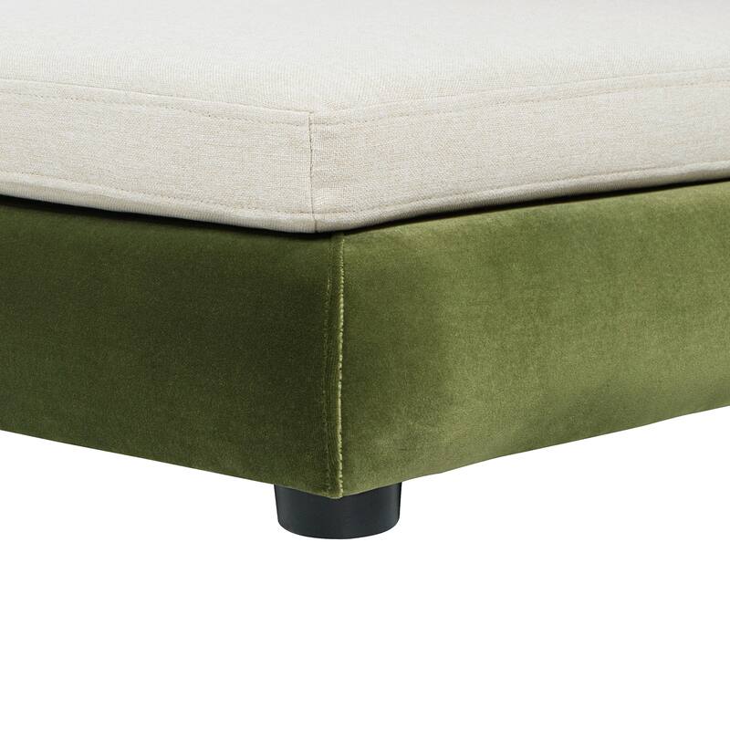 Jennifer Taylor Home Roman Upholstered Modern Pet Bed, Small to Medium Dog or Cat - Olive Green