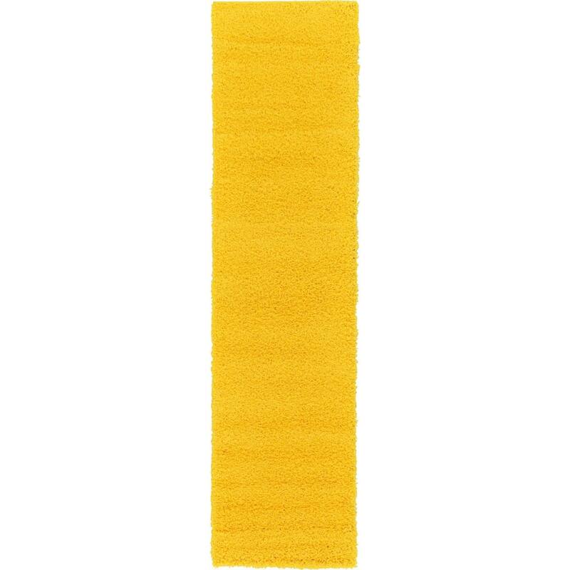 Shag Laurian Collection Area Rug - 2'6"x10' - Tuscan Yellow