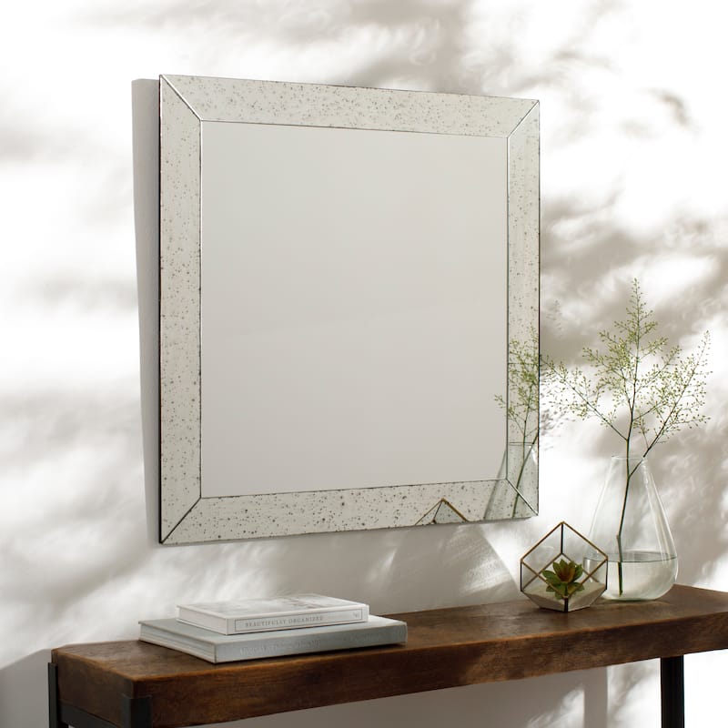 Artistic Weavers Anita Antiqued Glass Frame Square Mirror