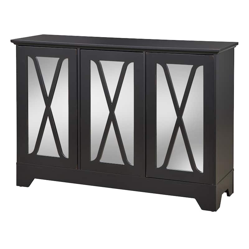 Simple Living Reflections Mirrored Front Buffet/ Console
