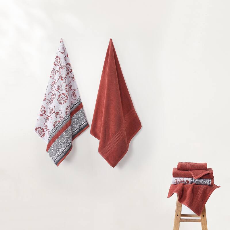 Modern Threads Ophelia 6-Piece Yarn Dyed Jacquard Towel Set