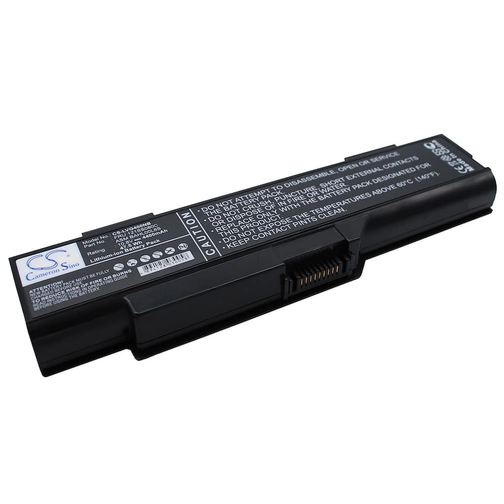 Battery for Lenovo 3000 G410 G400 C460 ASM BAHL00L6S BAHL00L65 FRU 121SS080C - Black