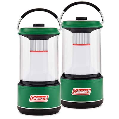 Coleman 1000 Lumens LED Outdoor Camping Light Lantern with BatteryGuard (2 Pack) - 1.25