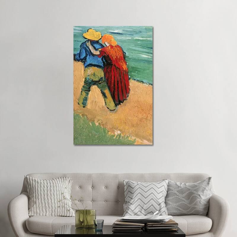 iCanvas "A Pair of Lovers, Arles, 1888 " by Vincent van Gogh Canvas Print - 48x32x1.5