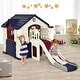 preview thumbnail 3 of 8, Gymax Outdoor Play house and Slide Set for Kids w/ 7 PCS Toy Set & - See Details