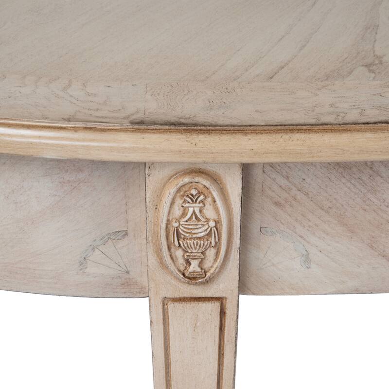 Astor 54"W Wood Demilune Console Table