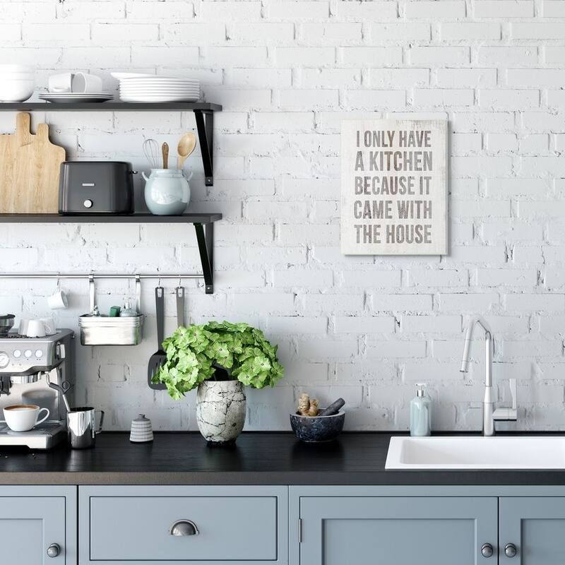 Stupell 'Kitchen Came with House' Wood Wall Art