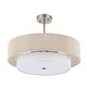 preview thumbnail 18 of 30, GetLedel 20" 4-Light Hand-woven Rope Drum Semi-flush Mount Chandelier