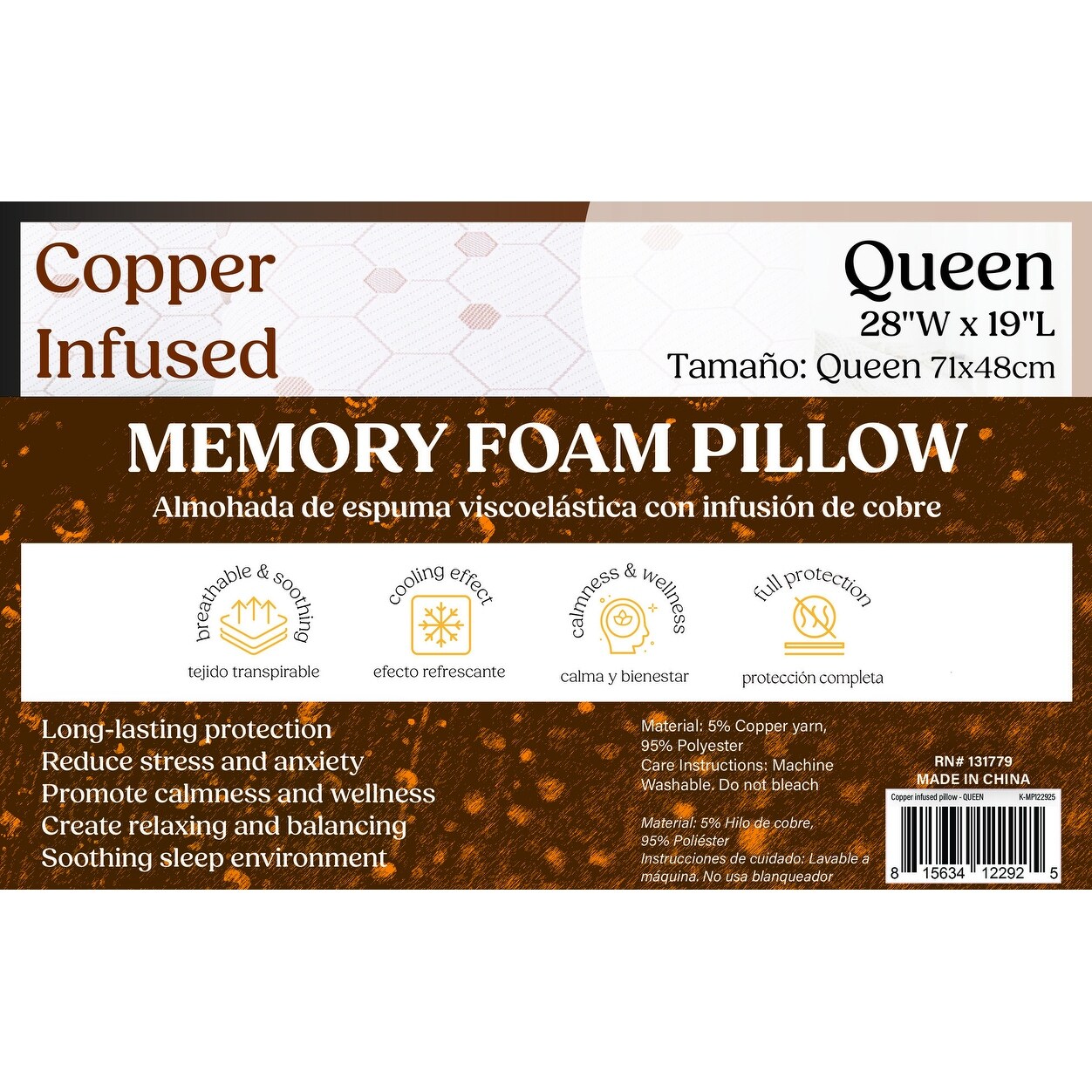 Bed bath and beyond copper pillow deals