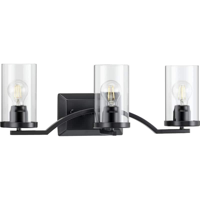 Progress Lighting Lassiter 3 Light 24" Wide Bathroom Vanity Light - Matte Black