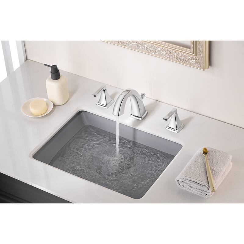 Ultra Faucets Lotto Collection 3-Hole Two-Handle Widespread Lavatory Faucet with Pop-Up Assembly