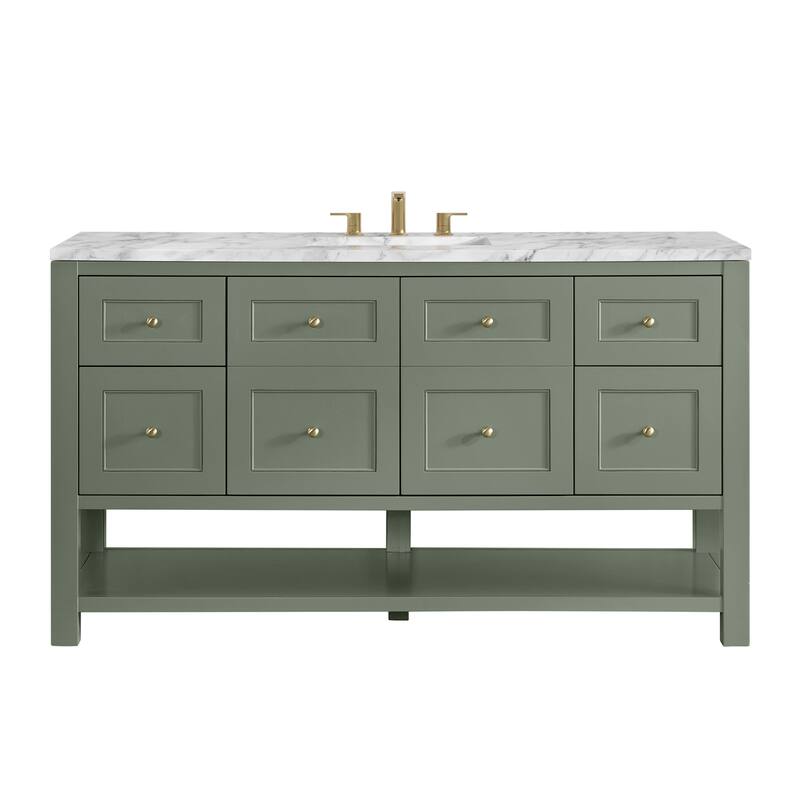 Breckenridge 60" Single Vanity, Smokey Celadon - 60S