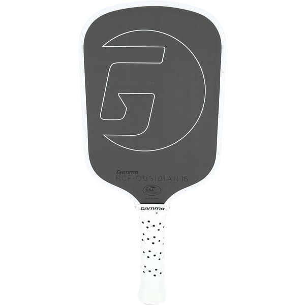 slide 2 of 5, Gamma RCF Obsidian 16mm Carbon Fiber Pickleball Paddle with Honeycomb Grip