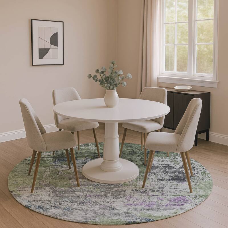 Premium Washable Super Soft Mayfield Rug - Fern - 8' x 8'