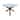 Outdoor Teak Patio Dining Table with Polystone Top