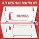 preview thumbnail 3 of 8, Patiassy Freestanding Volleyball and Badminton Combo Set with Net