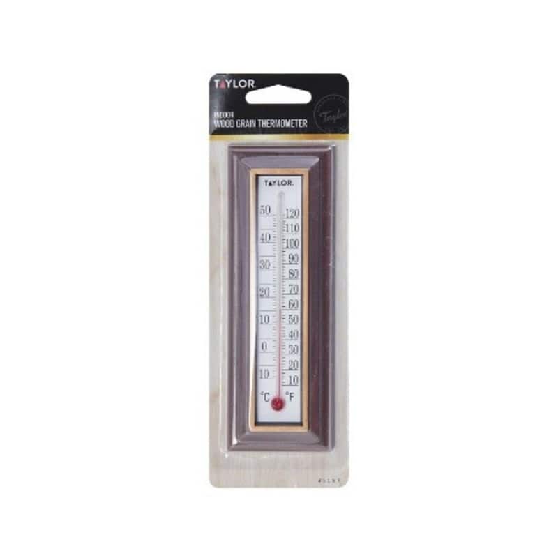 Taylor wood grain Window & Wall Thermometer