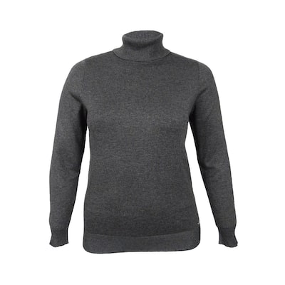 Calvin Klein Women's Ribbed-Turtleneck Sweater