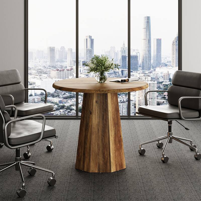 31" Round Pedestal Dining Table