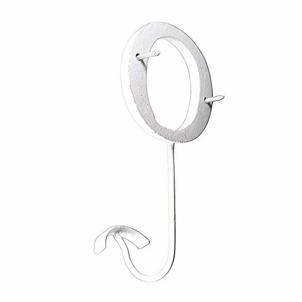 Shop Letter Hook O Wrought Iron White Decorative Renovator S