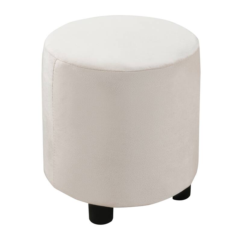 Full Size Upholstered Grounded Bed, Mother & Child Bed with Bedside Desk and Little Round Stool