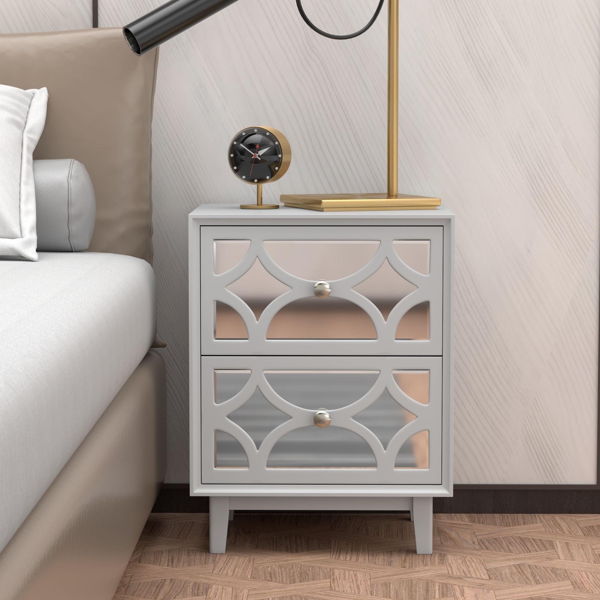 Dunelm mirrored sales bedside tables