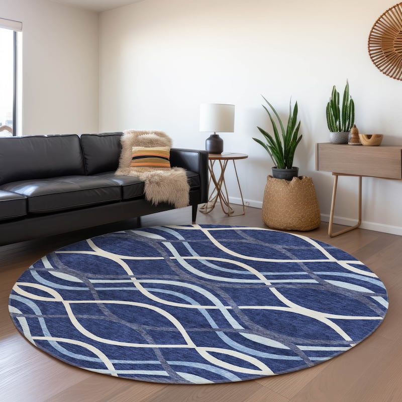 Machine Washable Indoor/ Outdoor Chantille Contempo Deco Rug