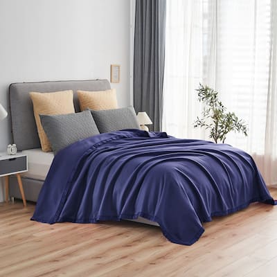 Microfleece Blanket with Satin Binding T/Q/K Size