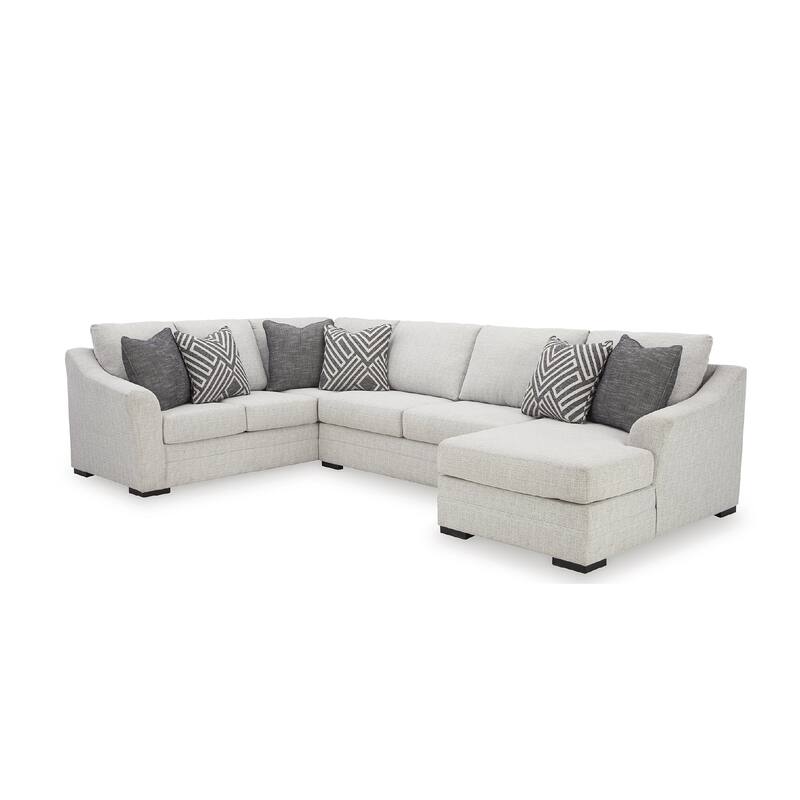 Signature Design by Ashley Koralynn Beige 3-Piece Sectional with Chaise