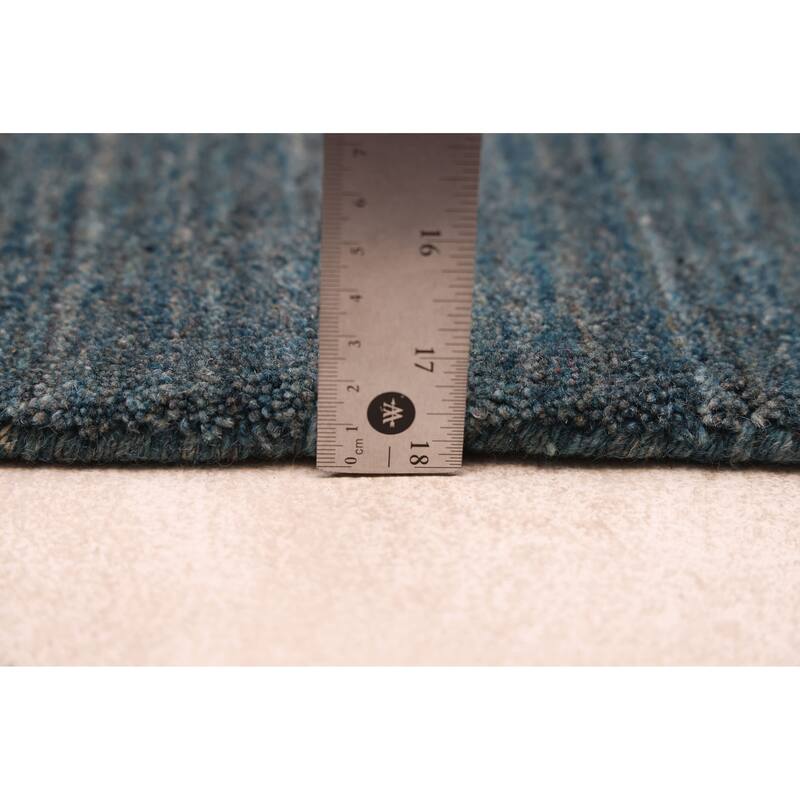 ECARPETGALLERY Hand Loomed Kashkuli Gabbeh Dark Blue Wool Rug - 5'1 x 6'8