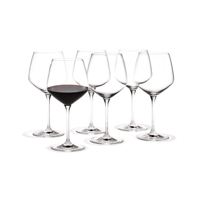 Holmegaard Perfection Burgundy Glass, Clear, 6 pcs. - 20 oz
