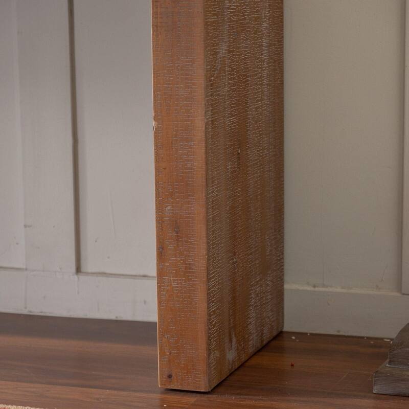 Solid Wood 63.78" Narrow Console Table for Living Room, Hallway and Entryway Decor