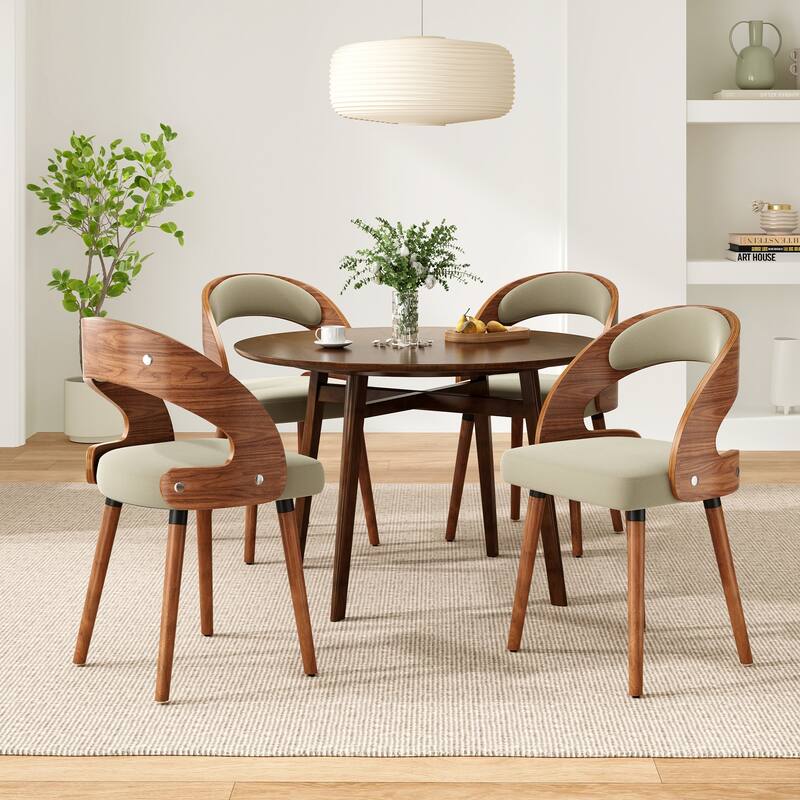 Set of 2 Modern Upholstered Dining Chairs