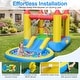 preview thumbnail 6 of 8, Gymax Inflatable Bounce House Kids Water Park Wet Dry w/ Splash Pool