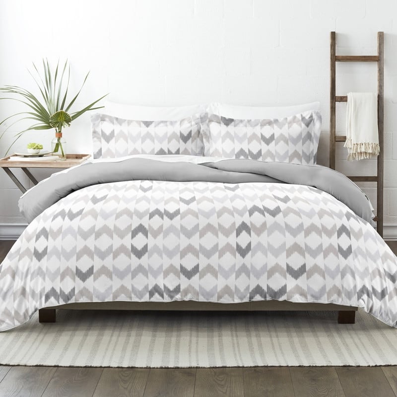 Becky Cameron Chevron Sleep 3-Piece Reversible Duvet Cover Set