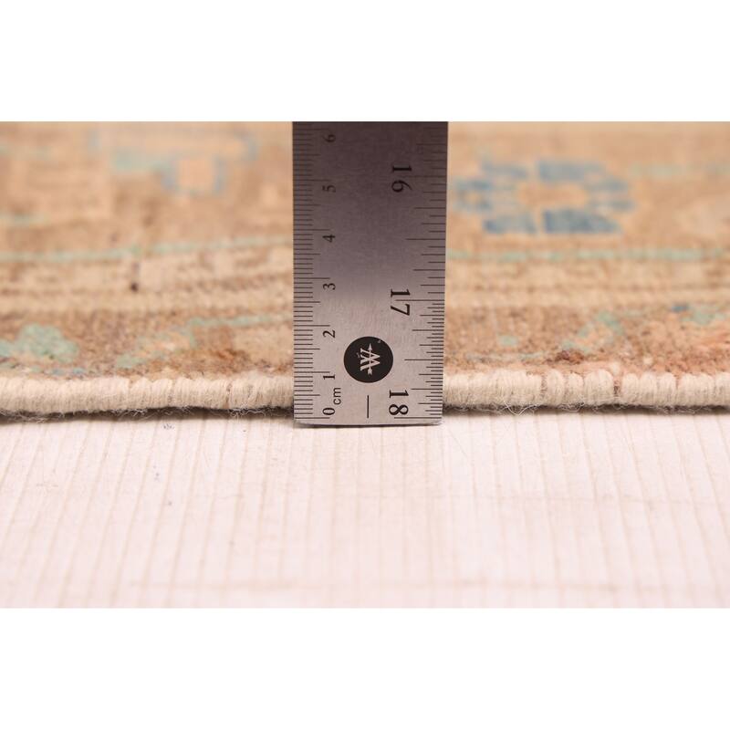 ECARPETGALLERY Hand-knotted Antalya Vintage Beige Wool Rug - 5'2 x 11'0