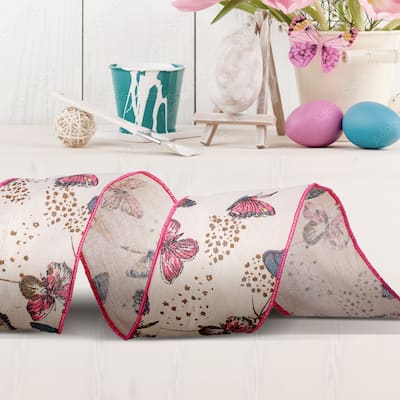 4" X 10Y Butterfly Ribbon