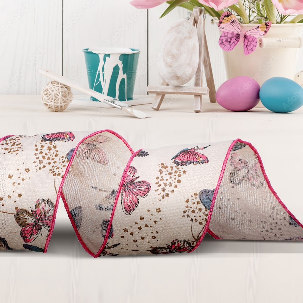 4" X 10Y Butterfly Ribbon