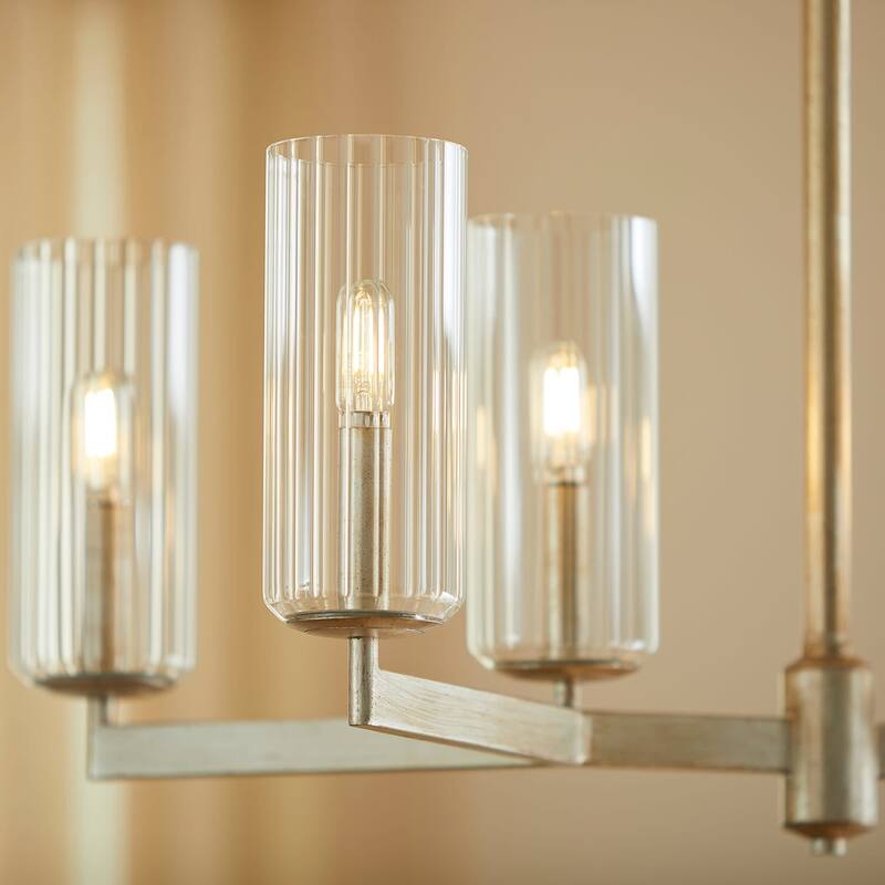 Quorum International 674-6 Merrick 6 Light 28" Wide Linear Chandelier