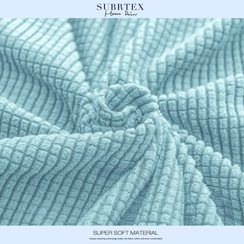 Subrtex Plaid Stretch Sofa Cushion Cover
