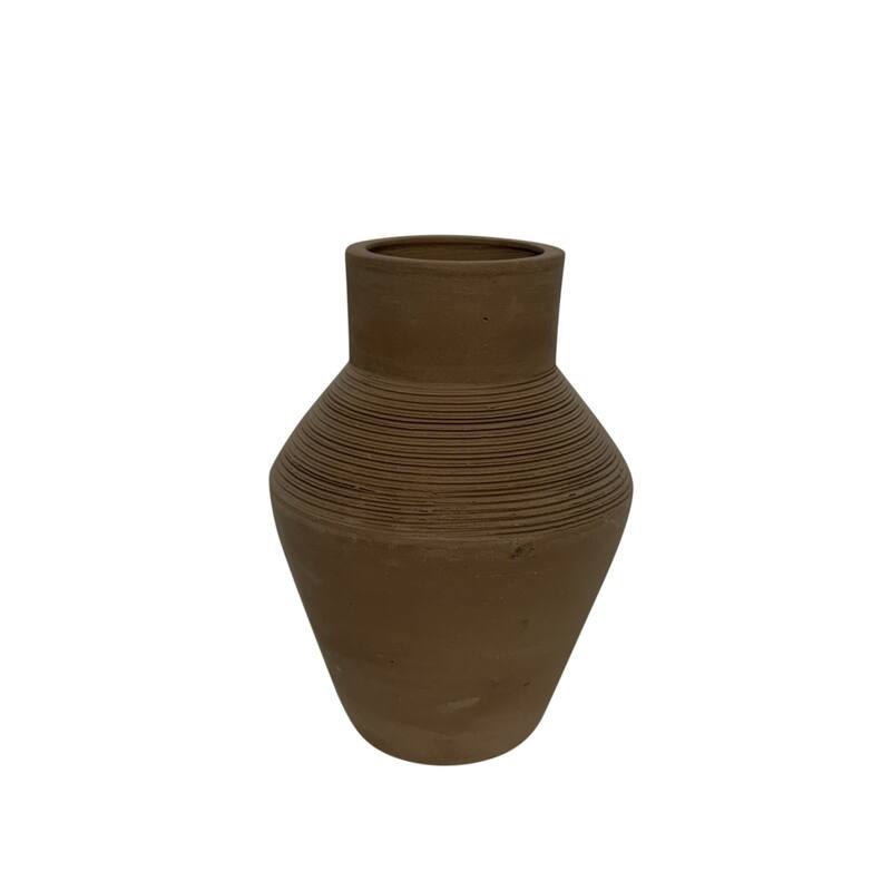 Vintage Style Urn Terracotta Vase - 8.5"