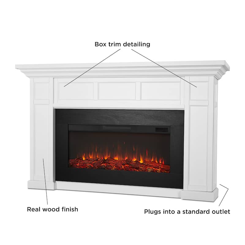 Alcott 75" Landscape Electric Fireplace by Real Flame