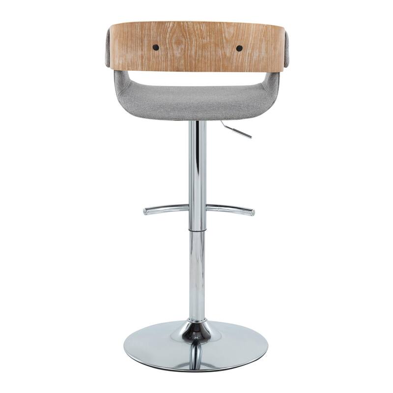 Carson Carrington Gavle Adjustable Bar Stool with Rounded T Footrest (Set of 2)