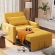 preview thumbnail 4 of 64, 3-in-1 Adjustable Sleeper Sofa Bed, Pull Out Chair Sofa, Convertible Folding Bed for Living Room 30.7'' x 68.31'' - Yellow