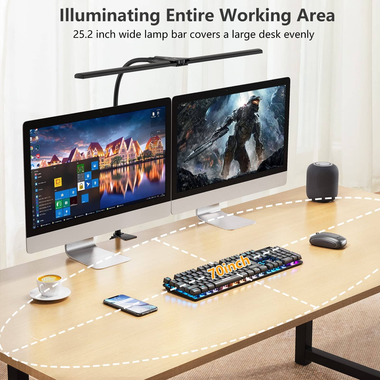 LED Desk lamp,Double Head Architect Desk Lamps for Home Office,Extra ...