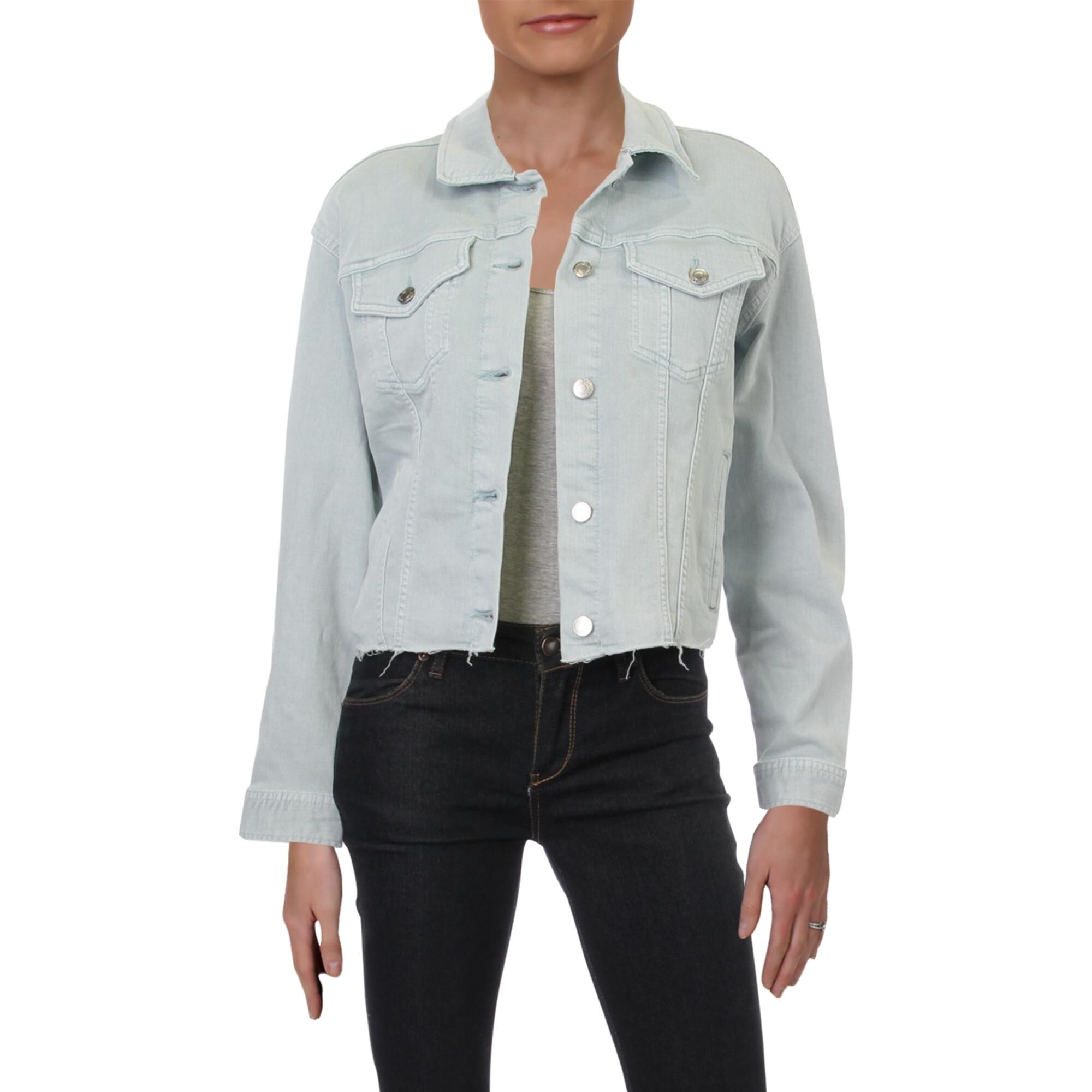 light grey denim jacket womens