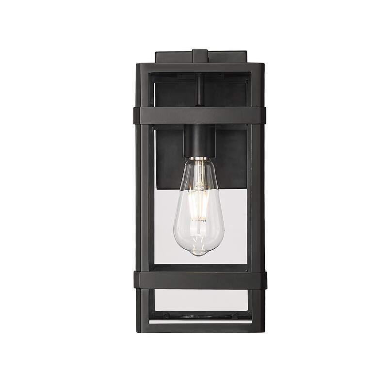 Millennium Lighting Payton 1 Light Outdoor Wall Sconce in Powder Coat Black - 13.75  Inch