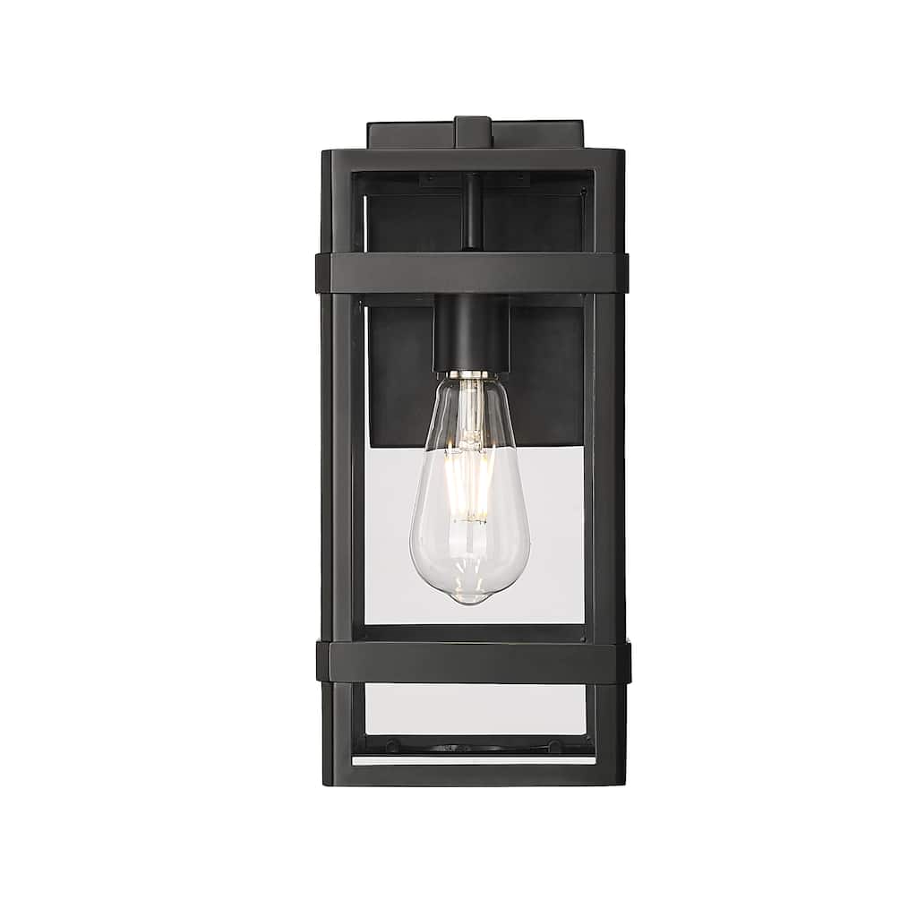 Millennium Lighting Payton 1 Light Outdoor Wall Sconce in Powder Coat Black