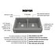 preview thumbnail 50 of 75, Karran Retrofit Farmhouse Quartz 34 in. Double Bowl 50/50 Sink Kit